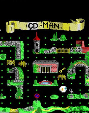 CD-Man cover art for DOS