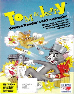 Tom & Jerry: Yankee Doodle’s CAT-astrophe cover art for DOS