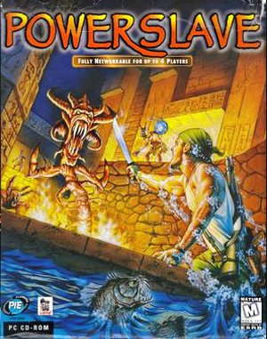 Powerslave cover art for DOS