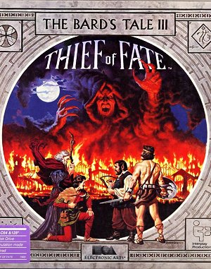 The Bard’s Tale III: Thief of Fate cover art for DOS