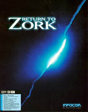 Return to Zork cover art for DOS
