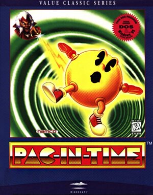 Pac-In-Time cover art for DOS