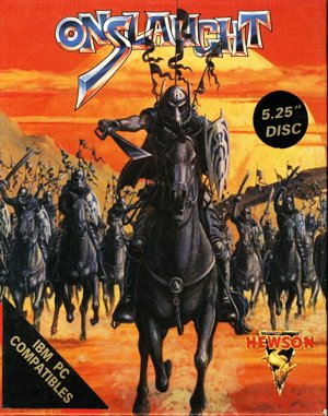 Onslaught cover art for DOS