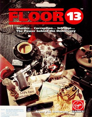 Floor 13 cover art for DOS