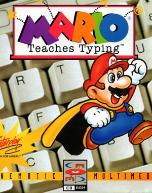 Mario Teaches Typing cover art for DOS