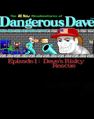 Dangerous Dave’s Risky Rescue cover art for DOS