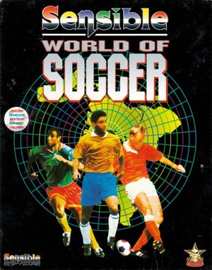 Sensible World of Soccer cover art for DOS
