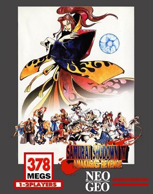 Samurai Shodown IV: Amakusa’s Revenge cover art for Neo Geo