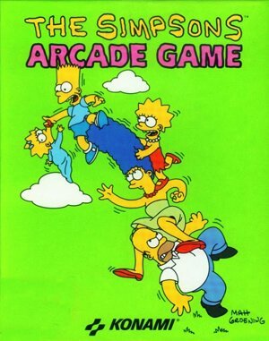 The Simpsons Arcade Game cover art for DOS