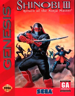 Shinobi III: Return of the Ninja Master cover art for Genesis