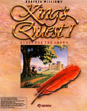 King’s Quest I: Quest for the Crown cover art for DOS