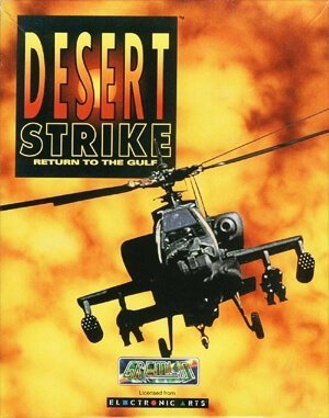 Desert Strike: Return to the Gulf cover art for DOS