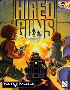 Hired Guns cover art for DOS