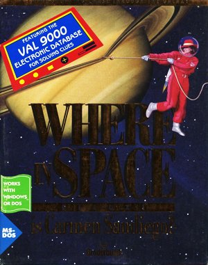 Where in Space is Carmen Sandiego? (Deluxe) cover art for DOS