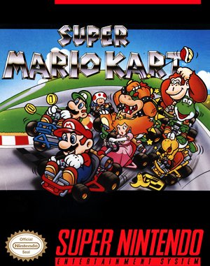 Super Mario Kart cover art for Super Famicom