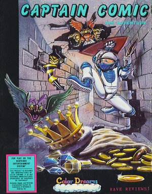 The Adventures of Captain Comic cover art for DOS