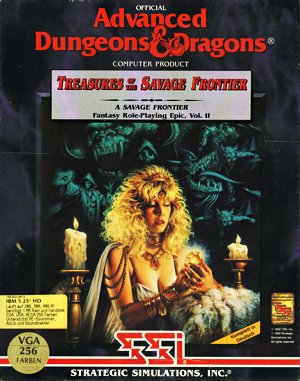 Treasures of the Savage Frontier cover art for DOS