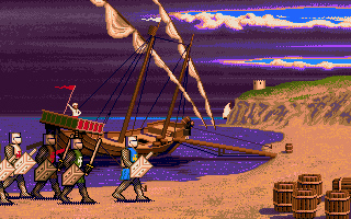 Vengeance of Excalibur cover art for DOS