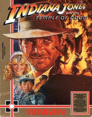 Indiana Jones and the Temple of Doom cover art for DOS