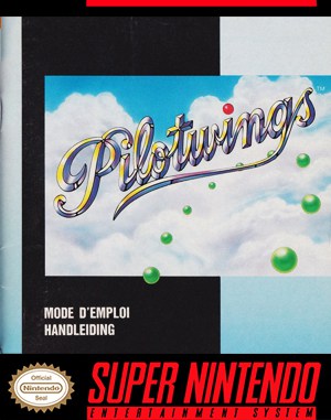 Pilotwings cover art for Super Famicom