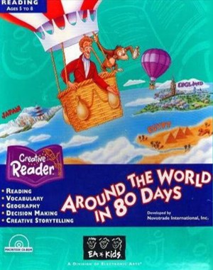 Around the World in 80 Days cover art for DOS