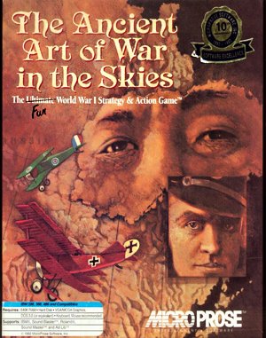 The Ancient Art of War in the Skies cover art for DOS