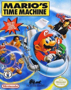Mario’s Time Machine cover art for DOS