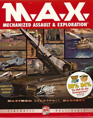 M.A.X.: Mechanized Assault & Exploration cover art for DOS