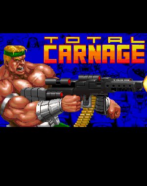 Total Carnage cover art for DOS