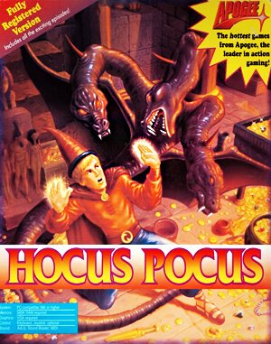Hocus Pocus cover art for DOS