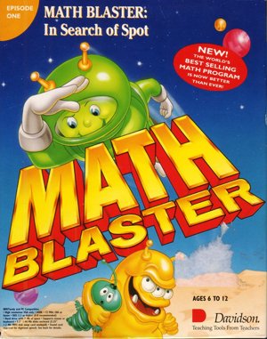 Math Blaster Plus! cover art for DOS
