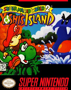 Super Mario World 2: Yoshi’s Island cover art for Super Famicom