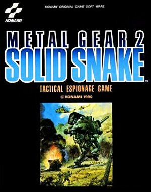Metal Gear 2: Solid Snake cover art for DOS