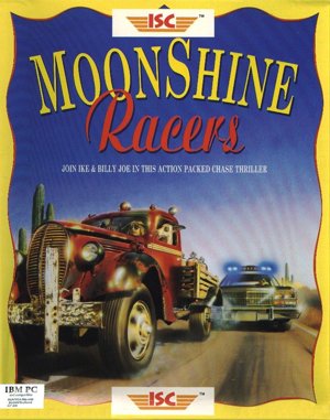 Moonshine Racers cover art for DOS