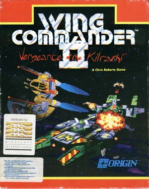 Wing Commander II: Vengeance of the Kilrathi cover art for DOS
