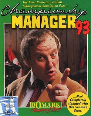 Championship Manager 93-94 cover art for DOS