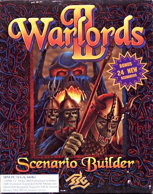 Warlords II Scenario Builder cover art for DOS