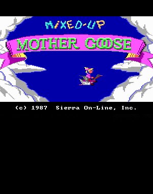 Mixed-Up Mother Goose cover art for DOS