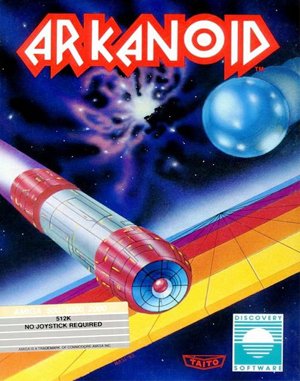 Arkanoid cover art for DOS