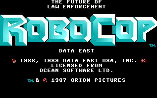 RoboCop cover art for DOS