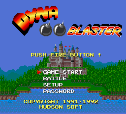 Dyna Blaster (Bomberman) cover art for DOS