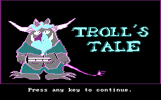 Troll's Tale cover art for DOS