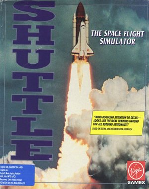 Shuttle: The Space Flight Simulator cover art for DOS