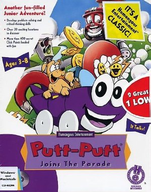 Putt-Putt Joins the Parade cover art for DOS