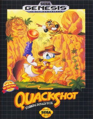 QuackShot starring Donald Duck cover art for Genesis