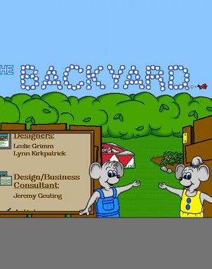 The Backyard cover art for DOS