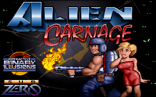 Alien Carnage (Halloween Harry) cover art for DOS