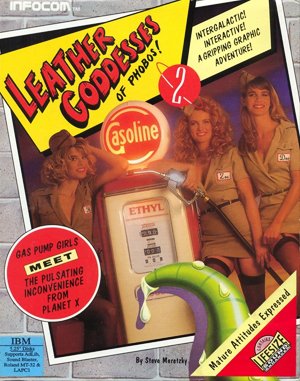 Leather Goddesses of Phobos 2 cover art for DOS
