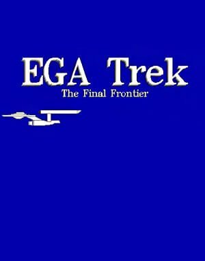 EGA Trek cover art for DOS
