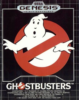 Ghostbusters cover art for Genesis